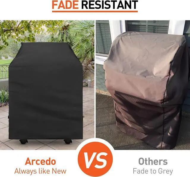 Alt view image 3 of 7 - Gas Grill Covers 32 Inch Heavy Duty Waterproof Outdoor 2 Burner BBQ Small Grill Cover Compatible with Char Broil Weber Brinkmann Holland Black