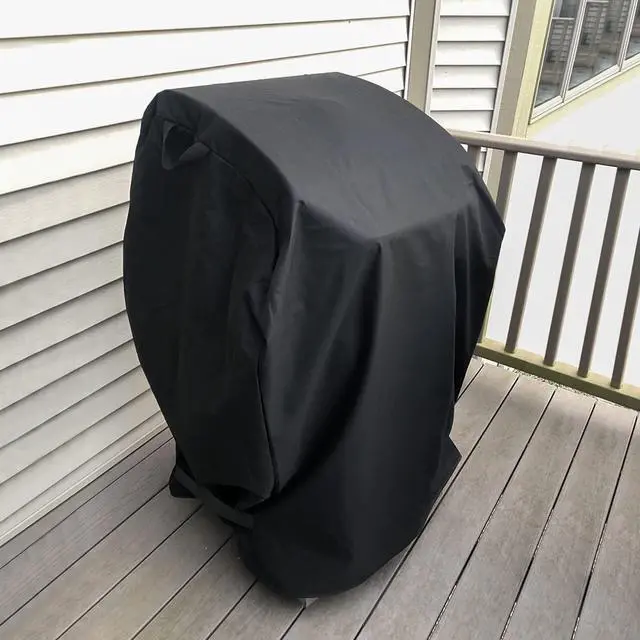 Alt view image 5 of 7 - Gas Grill Covers 32 Inch Heavy Duty Waterproof Outdoor 2 Burner BBQ Small Grill Cover Compatible with Char Broil Weber Brinkmann Holland Black