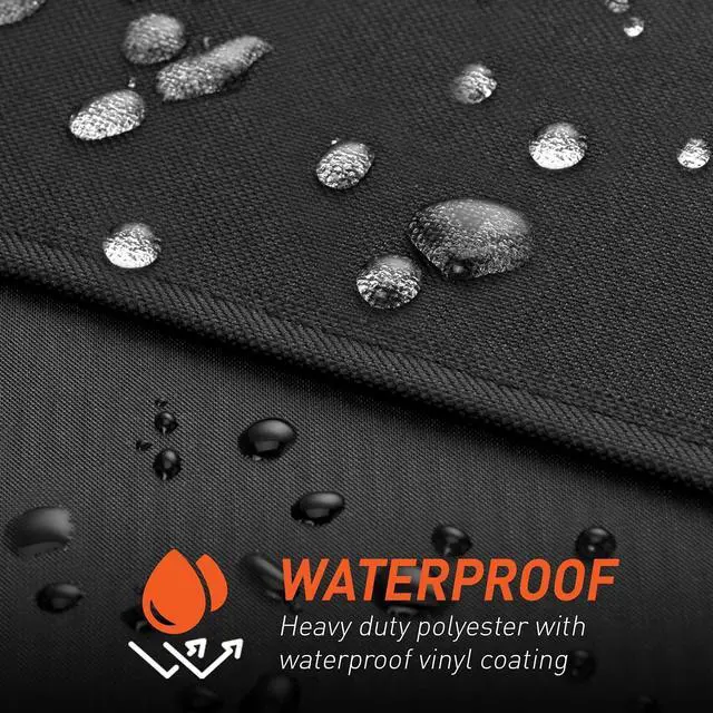 Alt view image 6 of 7 - Gas Grill Covers 32 Inch Heavy Duty Waterproof Outdoor 2 Burner BBQ Small Grill Cover Compatible with Char Broil Weber Brinkmann Holland Black