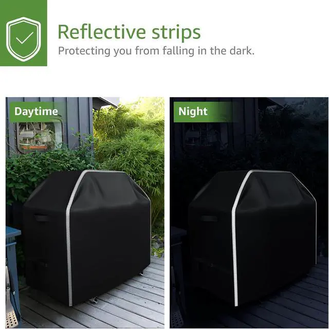 Alt view image 7 of 7 - 58 inch Grill Cover for Outdoor Grill Heavy Duty Waterproof 600D BBQ Grill Cover Outside Barbecue Grill Cover UV & Fade Resistant Gas Grill Covers for Weber Nexgrill