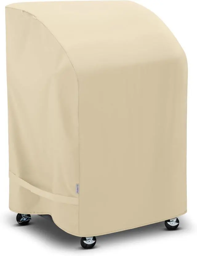 Main image of 2 Burner Grill Cover 32 Inch Outdoor Heavy Duty Waterproof Small Gas BBQ Cover UV & Fade Resistant Compatible for Weber CharBroil Nexgrill and More Grills with Collapsed Side Tables Beige