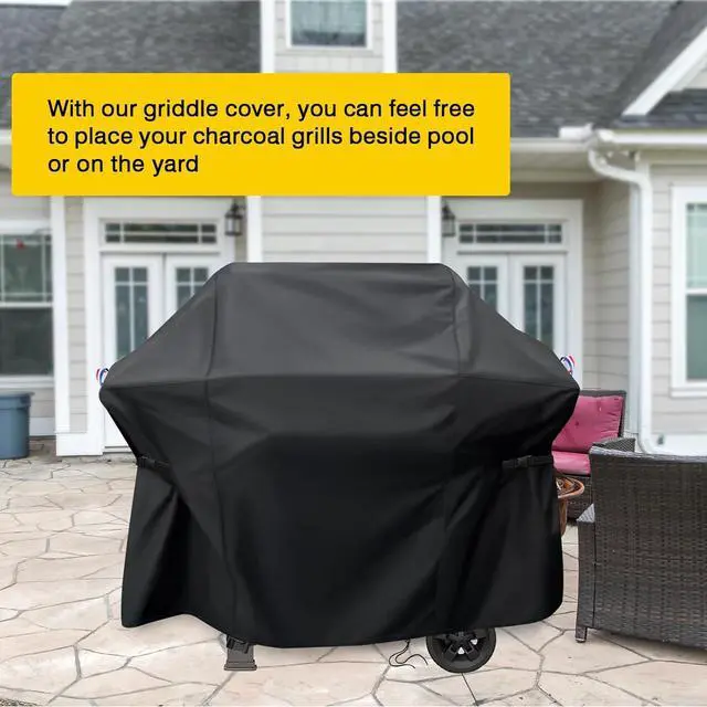 Alt view image 7 of 7 - Gas Grill Cover 48 Inch for Weber Spirit 200/Spirit II 200 Series Grill Waterproof Barbecue Griddle Cover