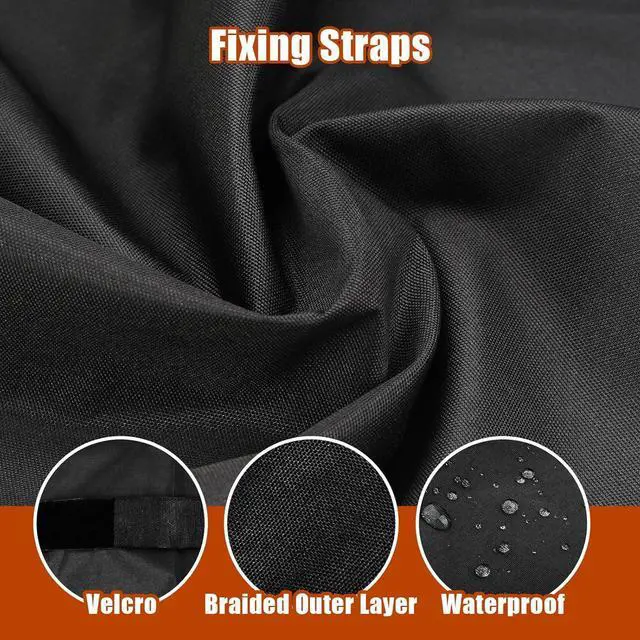 Alt view image 3 of 7 - 48 Inch Grill Cover Fits for Weber Char-Broil Nexgrill Brinkmann and All Popular Brand Grills Heavy Duty Waterproof Windproof BBQ Cover