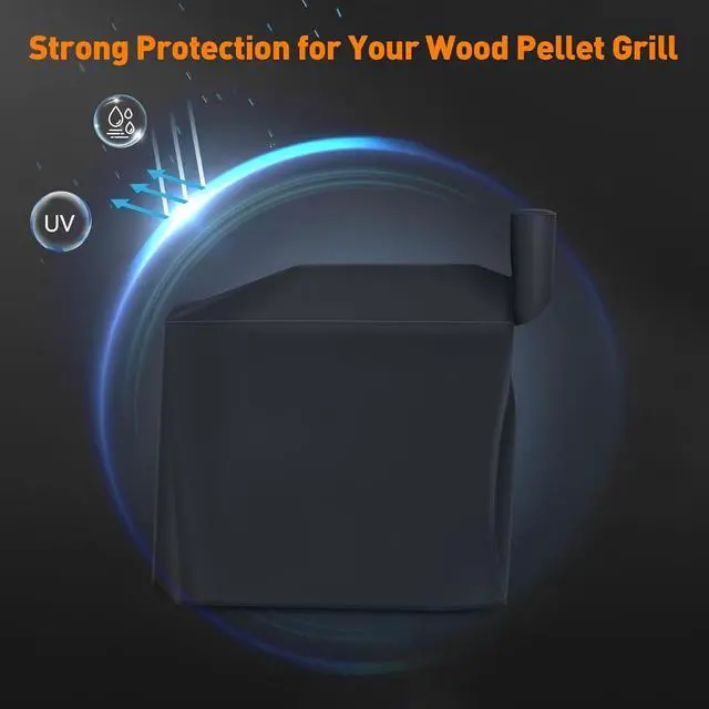 Alt view image 2 of 6 - Heavy Duty ZGC-02B Full Length Grill Cover Compatible with Z Grill 700 Serial Wood Pellet Grills and Compatible with ZPG-450A ZPG-550B Grills