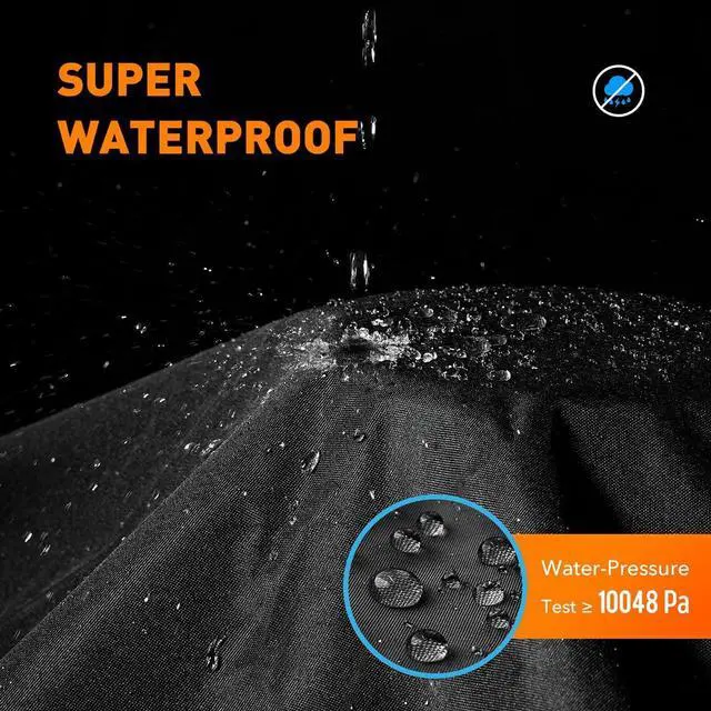 Alt view image 6 of 7 - Outdoor Heavy Duty Waterproof Grill Cover Compatible with BAC380 BAC504 Traeger Pro 34 & 780 Series Wood Pellet Grill and Smoker Texas and More Full Length Barbecue Grill Cover Black