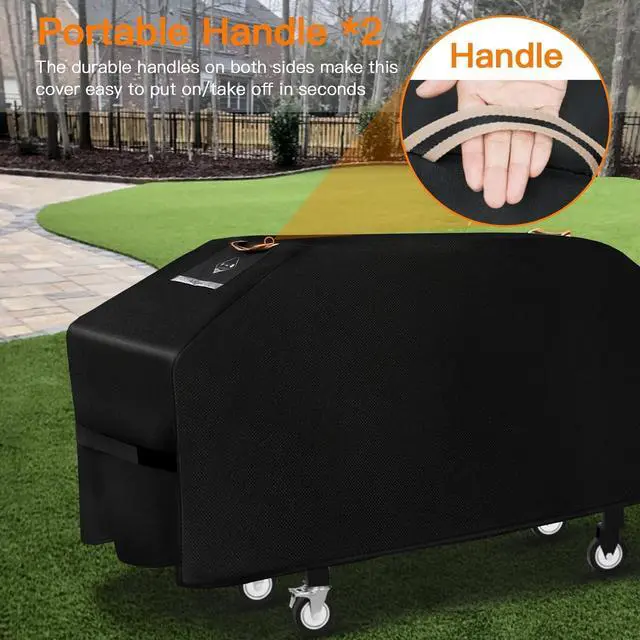Alt view image 6 of 7 - Griddle Cover for Blackstone 36 Griddle [Upgraded Rip-Proof&Waterproof] Heavy Duty Flat Top Grill Cover Windproof 1528 Grill Cover for Blackstone and More 4-Burner Griddle with Straps and Air Vent