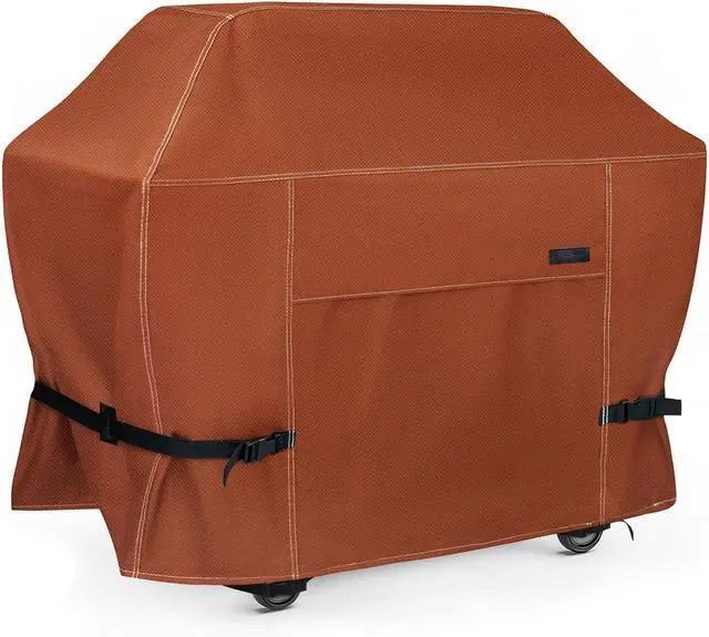 Main image of Gas BBQ Grill Cover 52 Inch 2-3 Burner 600D Heavy Duty Waterproof Outdoor Barbecue Cover for Weber Char-Broil Brinkmann Nexgrill Grills and More Brown