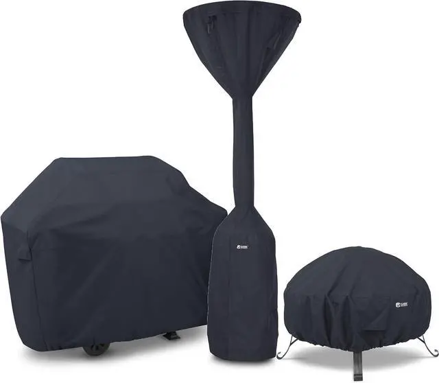 Alt view image 7 of 7 - Water-Resistant 52 Inch BBQ Grill Cover Grill Cover Grill Cover for Outdoor Grill BBQ Cover Black