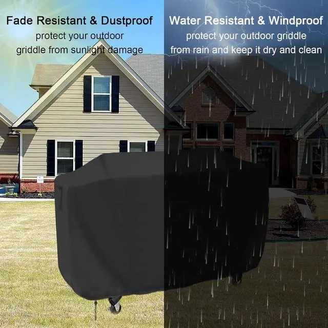 Alt view image 5 of 7 - Flat Top Grill Cover for Royal Gourmet GD401 Propane Gas Grill 68 Inches Waterproof Cover for Outdoor 36 Griddle/Propane Griddle/Gas Griddles/Flat Grill-68 x 23 x 35.8 inches