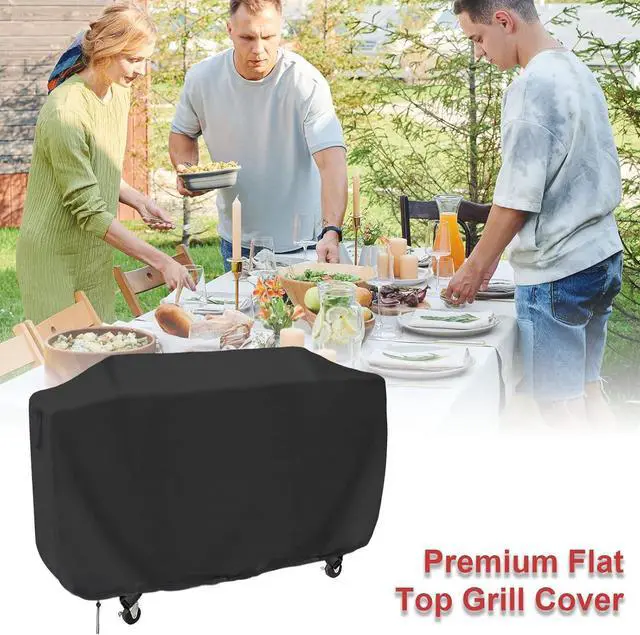 Alt view image 6 of 7 - Flat Top Grill Cover for Royal Gourmet GD401 Propane Gas Grill 68 Inches Waterproof Cover for Outdoor 36 Griddle/Propane Griddle/Gas Griddles/Flat Grill-68 x 23 x 35.8 inches