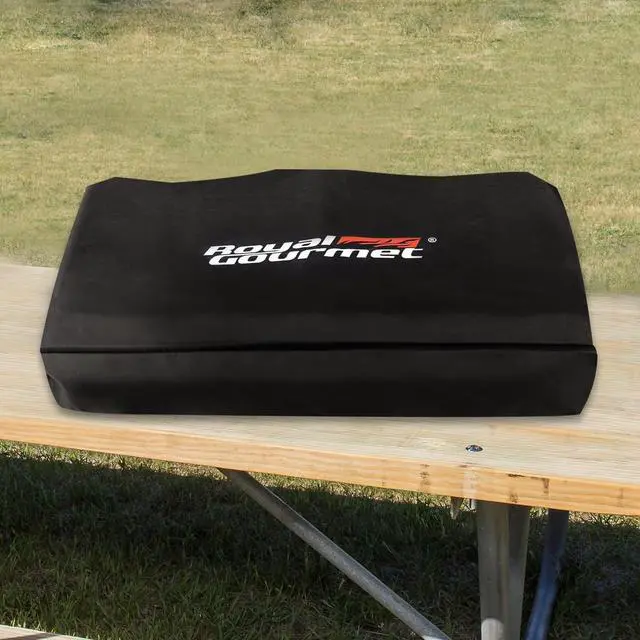 Alt view image 2 of 7 - CR4002T 40 Inch Premium Oxford Grill Cover Durable UV and Water Resistant Outdoor Tabletop Griddle Cover for Weather Protection Easy On/Off Black