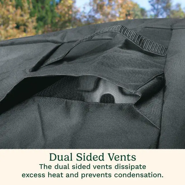 Alt view image 3 of 5 - Heavy-Duty 4-5 Burner Gas Grill Cover Fade UV and Weather Resistant Durable and Convenient All Weather Cover with Drawstrings and Buckle Straps