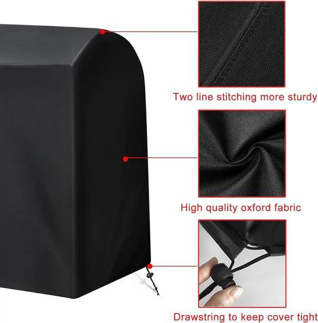 Alt view image 3 of 7 - Grill Cover 40-Inch Heavy Duty Waterproof UV Resistant BBQ Grill Cover for Outdoor Grill Fit for Nexgrill Brinkmann Weber Char-Broil and More