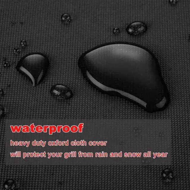 Alt view image 5 of 7 - Grill Cover 40-Inch Heavy Duty Waterproof UV Resistant BBQ Grill Cover for Outdoor Grill Fit for Nexgrill Brinkmann Weber Char-Broil and More