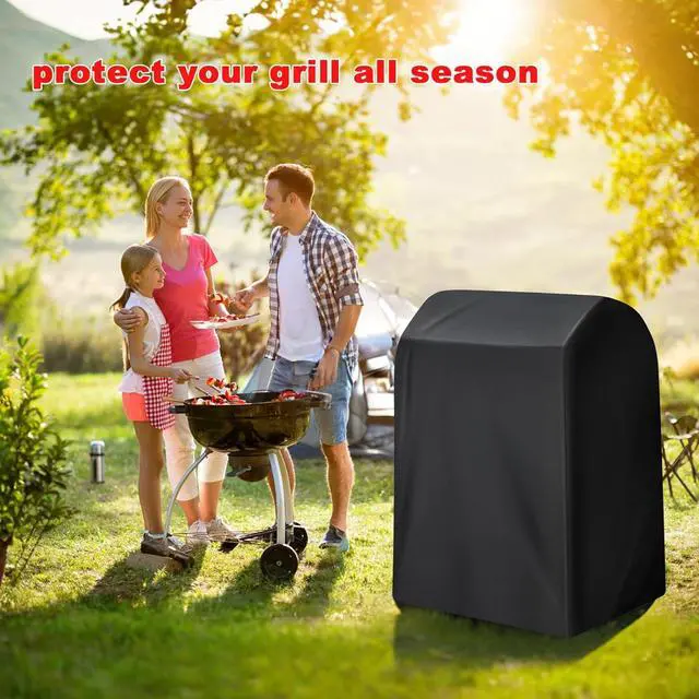 Alt view image 7 of 7 - Grill Cover 40-Inch Heavy Duty Waterproof UV Resistant BBQ Grill Cover for Outdoor Grill Fit for Nexgrill Brinkmann Weber Char-Broil and More