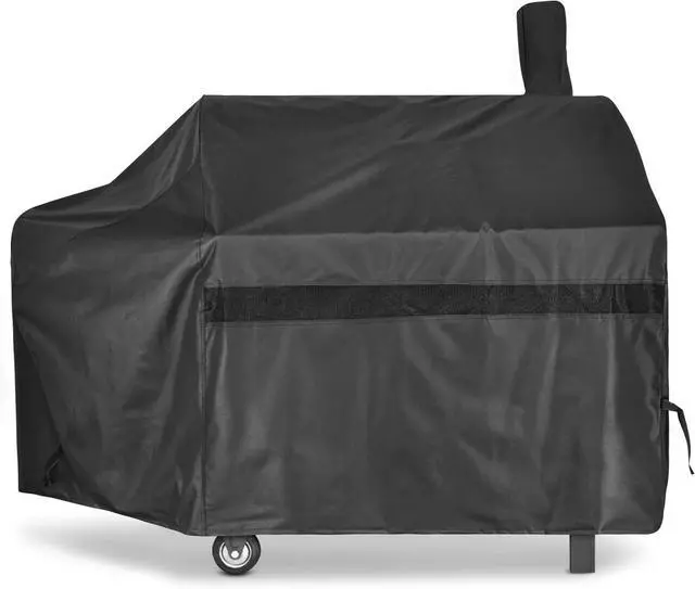 Main image of iCOVER Offset Smoker Cover 60 inch Charcoal Pellet Grill Covers Heavy Duty Waterproof 600D BBQ Smokers Protection for Brinkmann for Char-Broil for Weber Nexgrill New Braunfels for Oklahoma Joes