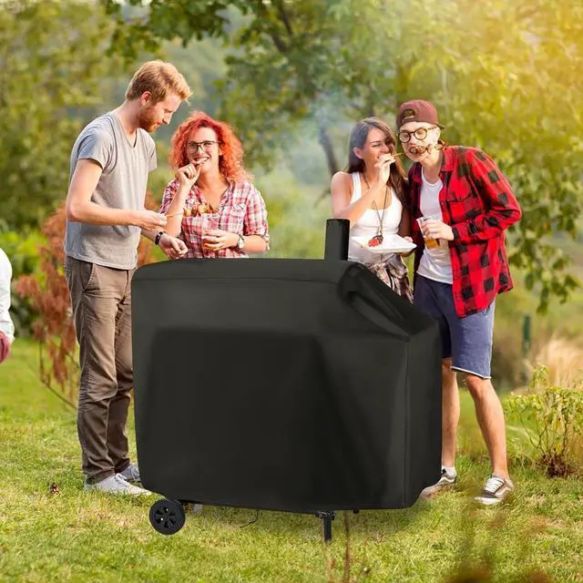 Alt view image 7 of 7 - Charcoal Grill Cover for Royal Gourmet CC1830W 30 Charcoal Grill Smoker Grill Cover for Outdoor Grill Waterproof BBQ Grill Cover