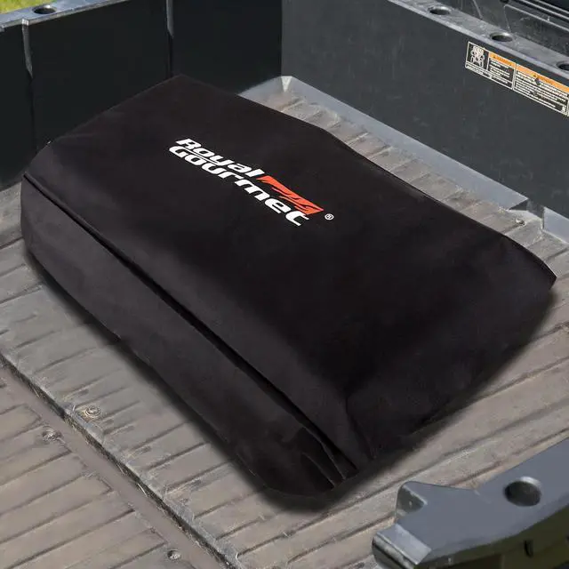 Alt view image 7 of 7 - CR4002T 40 Inch Premium Oxford Grill Cover Durable UV and Water Resistant Outdoor Tabletop Griddle Cover for Weather Protection Easy On/Off Black