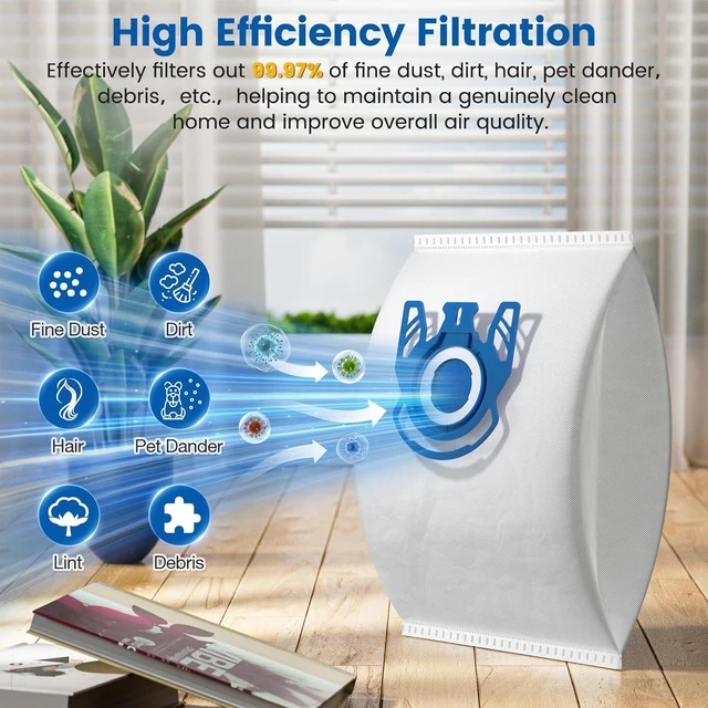 Alt view image 5 of 7 - 20 Pack 3D Airclean GN Vacuum Bags For Miele Classic C1 & Complete C1