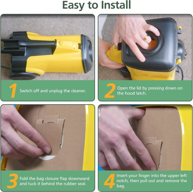 Alt view image 6 of 7 - Style MM Vacuum Bags for Eureka Mighty Mite 3670 3680 Canister Vacuums