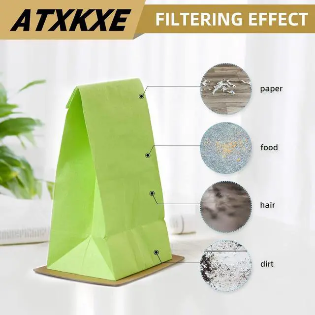 Alt view image 4 of 5 - 30 Pack Type BB Canister Bags Replacement Fit for Oreck XL Canister Vacuum bags Buster B PKBB12DW BB180 BB280 BB850 BB870 BB900 BB1000 MV160 with 6 Motor Filter BM04 Kit