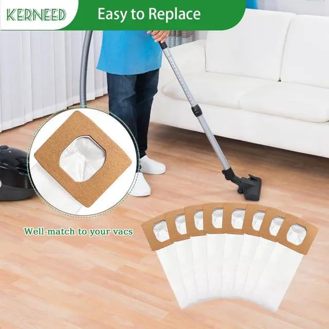 Alt view image 6 of 6 - 8 Pack Type I HEPA Vacuum Bags Compatible for Hoover Platinum Type I Canister Vacuum Cleaner Replace Part AH10005