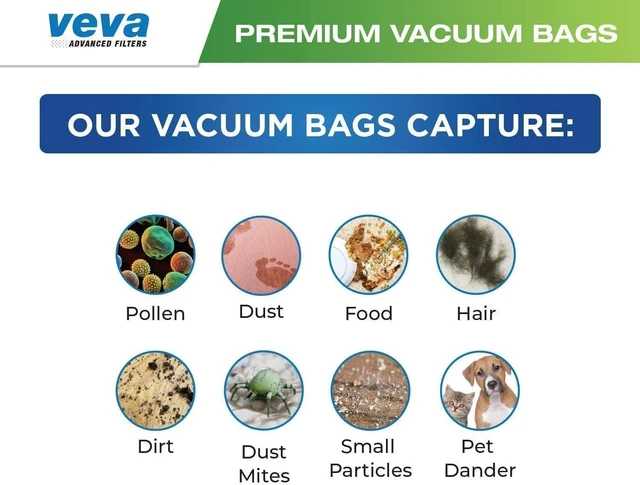 Alt view image 6 of 7 - 30 Pack Type Q/C 53292 HEPA Vacuum Bags for Kenmore Canister Vacuum Cleaners 5055, 50558, 53291, 53292, Series 600, 400, 200