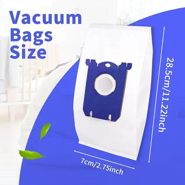 Alt view image 6 of 6 - 10 PCS Electrolux Vacuum Bags Classic Type S Canister Vacuum Bags Compatible for Electrolux EL200F EL8500 EL202G Eureka OX BB Vacuum Cleaner Oxygen Jet Maxx Ultra Silencer AEG Phililps Canisters