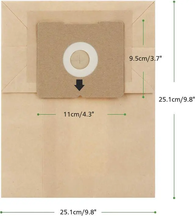 Alt view image 3 of 7 - 10 PCS 4122 Replacement Vacuum Bags for Bissell 4122 2154 2154A 2154W 2154C 1668 1668C 1668W Zing Canister Vacuum Cleaner Parts #2138425 213-8425