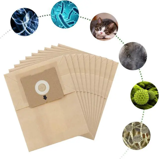 Alt view image 5 of 7 - 10 PCS 4122 Replacement Vacuum Bags for Bissell 4122 2154 2154A 2154W 2154C 1668 1668C 1668W Zing Canister Vacuum Cleaner Parts #2138425 213-8425