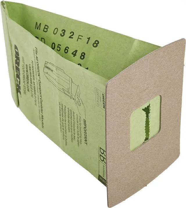 Alt view image 2 of 5 - Vacuum Cleaner Bags for Buster B Canister Vacs Pack of 8 Green Type BB Part # AK1BB8A Vacuum Bags Refill
