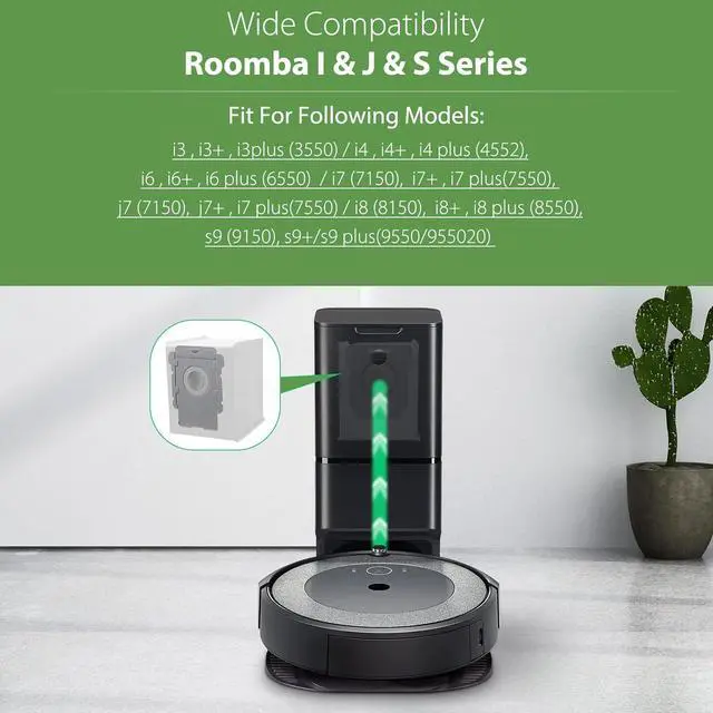 Alt view image 6 of 7 - 18 Pack Vacuum Bags for iRobot Roomba i7 i7+ i7Plus i8 i8+ i3 i3+ i4 i4+ i6 i6+ s9 s9+ s9Plus i and s Series Clean Base Automatic Dirt Disposal Bags