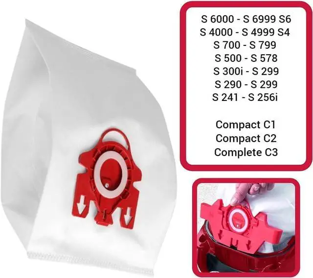 Alt view image 2 of 4 - Compatible FJM Vacuum Cleaner Bags Replacement Vacuum Bag Type FJM AirClean 3D Efficiency Dust Bag. 8 Pack FJ8PSK