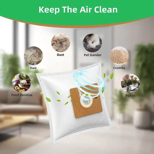 Alt view image 3 of 7 - 15 Pack NEN170 Vacuum Bags Compatible with Eureka NEN170 Bagged Canister Vacuum Cleaner Specialized Replacement Eureka Vacuum Dust Bags
