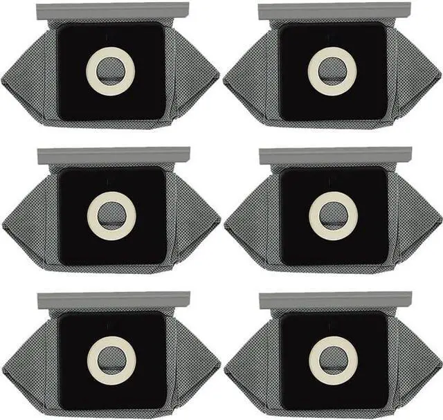 Main image of 6 Pack Replacement Dust Bags Compatible With Aspiron AS-CA029 Canister Vacuum Cleaner Washable And Reusable Cloth Bag (Set Of 6)