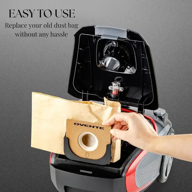 Alt view image 4 of 7 - Replacement Dust Bags for ST1600B Compatible with Zing Canister Vacuum Series Collect and Trap Dirt Efficiently Compact Disposable Cleaning Bag Set (Pack of 8) Brown ACPST16708