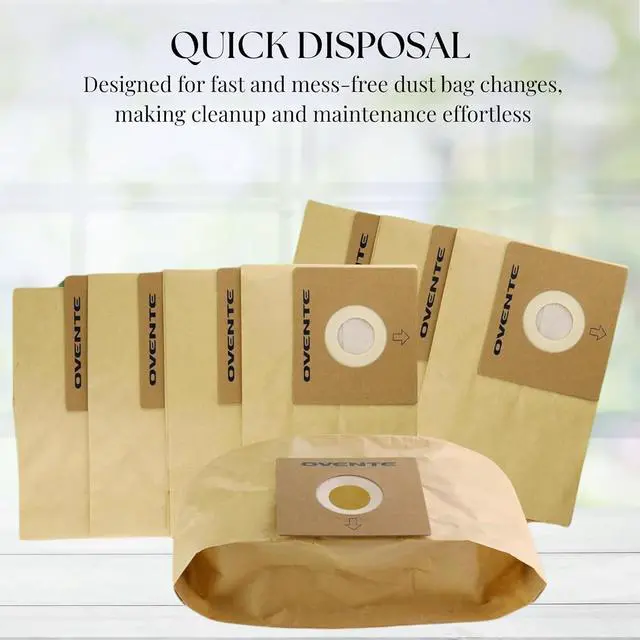 Alt view image 5 of 7 - Replacement Dust Bags for ST1600B Compatible with Zing Canister Vacuum Series Collect and Trap Dirt Efficiently Compact Disposable Cleaning Bag Set (Pack of 8) Brown ACPST16708