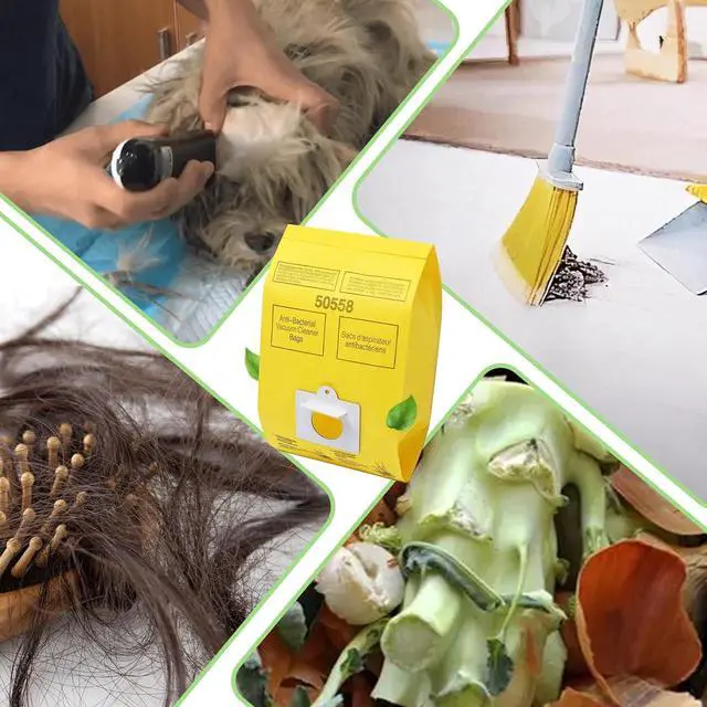 Alt view image 5 of 7 - 50558 Type C/Q Vacuum Cleaner Bags Compatible with Kenm.ore Canister Type C/Q 5055 50557 50558 (12)