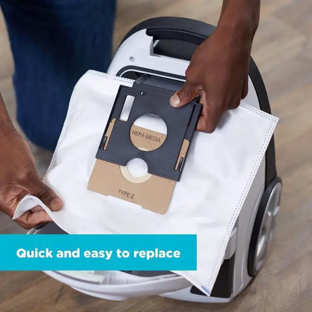 Alt view image 5 of 7 - Simplicity Vacuums SZH-6 Jill Canister Vacuum Replacement Bags with Certified Hepa Media Fits with Simplicity Jill Jack and Snap Bagged Vacuum Canister Models Type Z Bags 6-pack Set