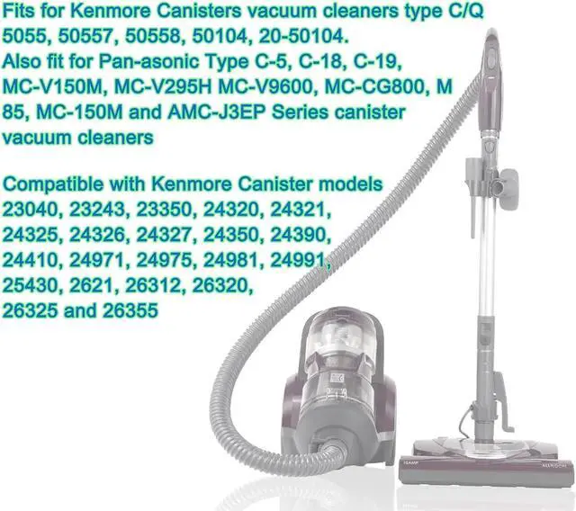 Alt view image 2 of 7 - 16 Pack Style C/Q Canister Vacuum Bags Compatible with Kenmore Canister 50104 5055 50557 50558 Type C-5 Vacuums