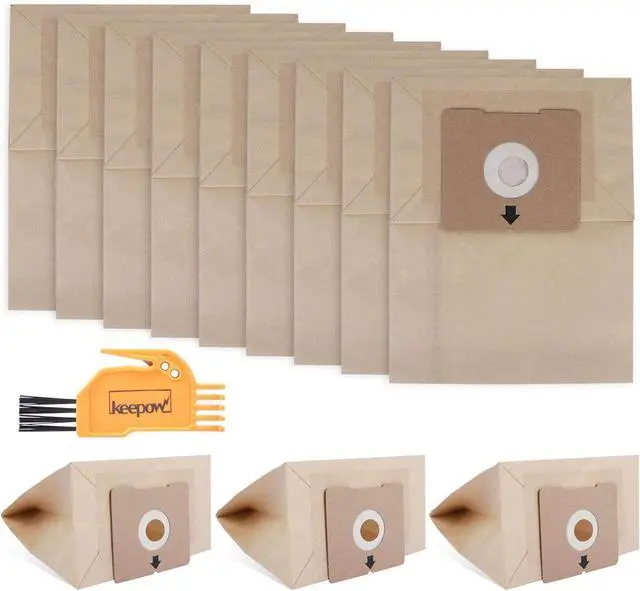 Main image of Zing Vacuum Bags for Bissell 12 Pack Zing Bags 2154 4122 Compatible with Bissell Zing Canister Vacuum 1668 Zing Canister Bags Replacement