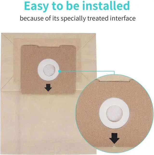 Alt view image 4 of 7 - Zing Vacuum Bags for Bissell 12 Pack Zing Bags 2154 4122 Compatible with Bissell Zing Canister Vacuum 1668 Zing Canister Bags Replacement