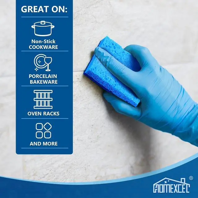 Alt view image 4 of 7 - HOMEXCEL Sponges Kitchen 24 Pack, Non Scratch Scrub Dish Sponge for Dishes