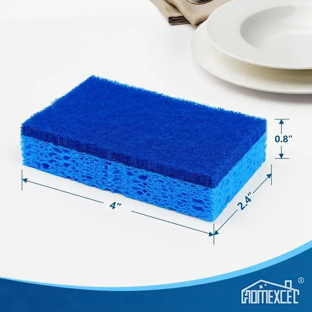 Alt view image 5 of 7 - HOMEXCEL Sponges Kitchen 24 Pack, Non Scratch Scrub Dish Sponge for Dishes