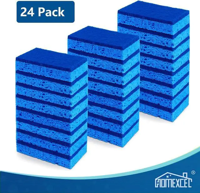 Alt view image 7 of 7 - HOMEXCEL Sponges Kitchen 24 Pack, Non Scratch Scrub Dish Sponge for Dishes