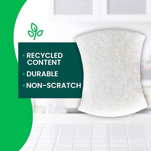 Alt view image 3 of 7 - Scotch-Brite Greener Clean Non-Scratch Scrub Sponge, 3 Pack | Sponges for Cleaning Kitchen, Bathroom and Household, non-scratch Sponges Safe for Non-Stick Cookware, 36 Scrubbing Sponges