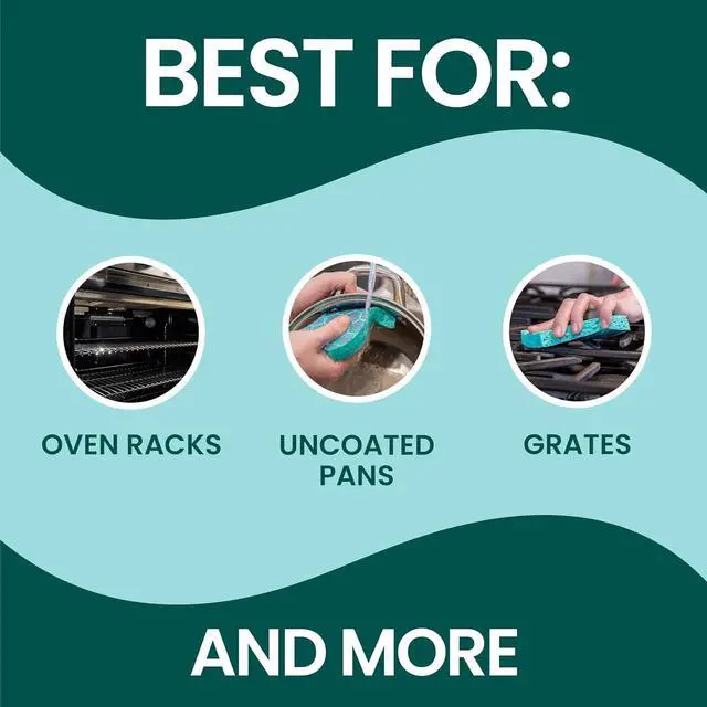 Alt view image 4 of 7 - Odor Resist Heavy Duty Scrub Sponge Dishwasher-Safe Kitchen sponges for Serious Scrubbing Multipurpose Dish Sponge for Stuck-On Messes 3 Scrubbing Sponges