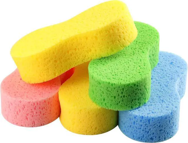 Main image of 5-Pack Car Wash Sponges 9.1 x 4.3 x 2.4 Large Sponges Extra Thick Foam Kit for All-Purpose Cleaning Ideal Washing Sponges for Kitchen Bathroom Household