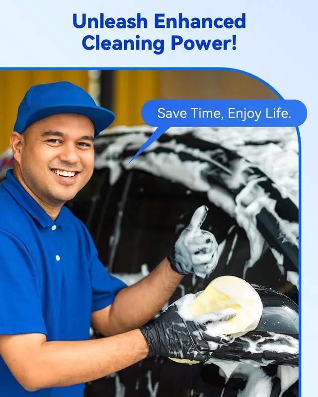 Alt view image 4 of 7 - 5-Pack Car Wash Sponges 9.1 x 4.3 x 2.4 Large Sponges Extra Thick Foam Kit for All-Purpose Cleaning Ideal Washing Sponges for Kitchen Bathroom Household