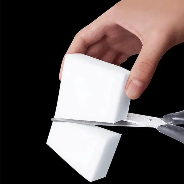 Alt view image 5 of 6 - Magic Sponges Cleaning Eraser 50 Pack Melamine Sponge Foam Pads Multi-Functional Household Cleaning Kitchen Dish Sponge for Furniture Bathroom Bathtub Sink Floor Baseboard Wall Cleaner